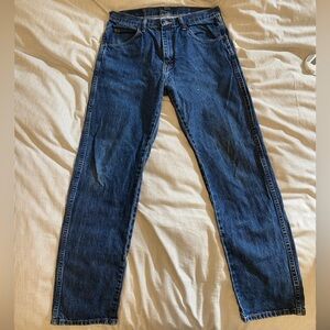 Wrangler Dark Blue Straight Leg Jeans